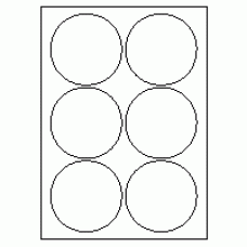 471 - Label Size 90mm dia - 6 labels per sheet